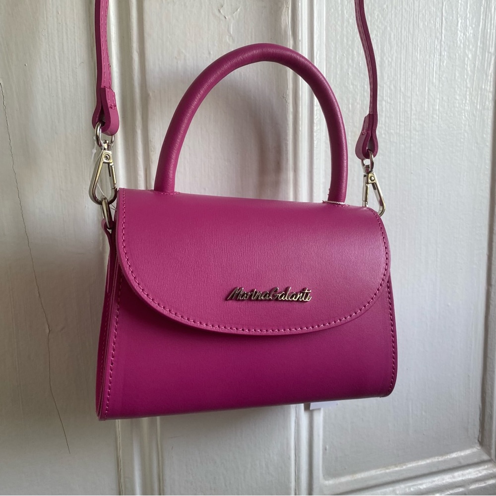 MARINA GALANTI Made In Italy Leather Mini Crossbody Bag - Picture 4 of 14